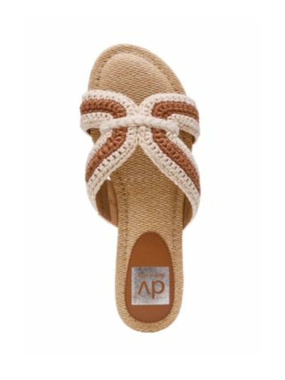 NWT DV by Dolce Vita Geeya C Crochet Slide Sandals Tan 6.5 - Picture 7 of 11